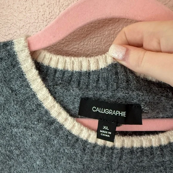 Anthropologie Calligraphie Dog Sweater - Picture 3 of 5